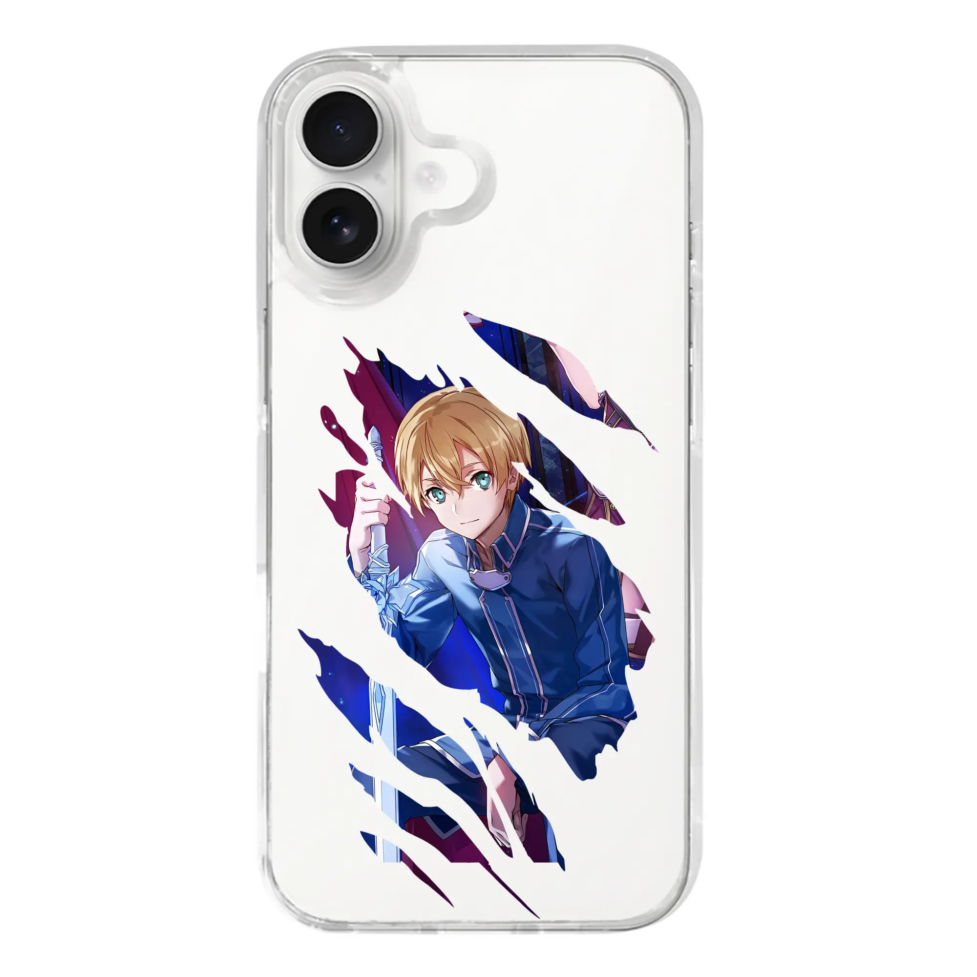 ソードアートオンライン グッズ ユージオ - iPhone 17シリーズ 透明スマホケース – 薄型・耐衝撃・精密フィット保護カバー